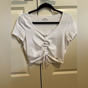Hollister cropped shirt women’s L